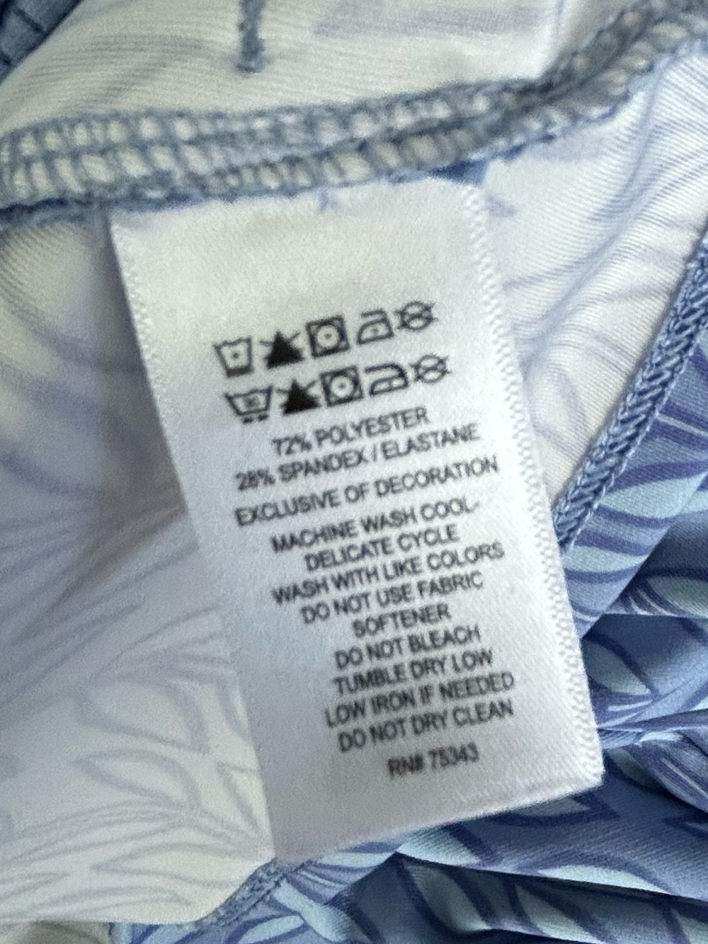 Sigrid Olsen Women's Light Blue Patterned Long-Sleeve Pullover Top size XL - Picture 5 of 10
